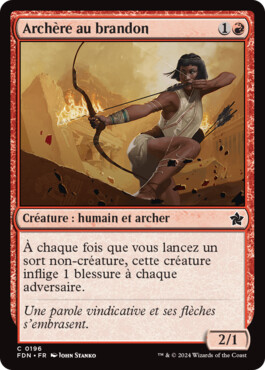 Archère au brandon - Fondations de Magic: The Gathering