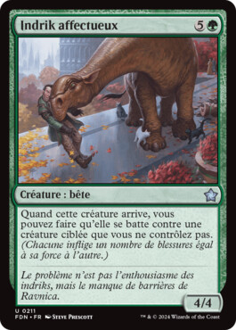 Indrik affectueux - Fondations de Magic: The Gathering