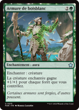 Armure de boisblanc - Fondations de Magic: The Gathering