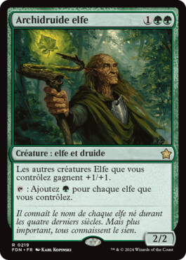 Archidruide elfe - Fondations de Magic: The Gathering