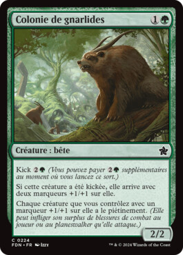 Colonie de gnarlides - Fondations de Magic: The Gathering