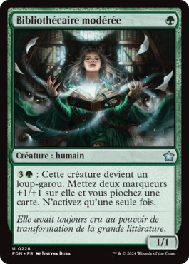 Bibliothécaire modérée - Fondations de Magic: The Gathering