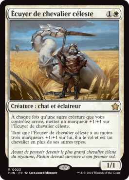 Écuyer de chevalier céleste - Fondations de Magic: The Gathering