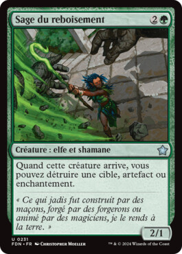 Sage du reboisement - Fondations de Magic: The Gathering