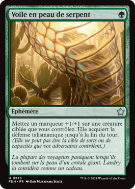 Voile en peau de serpent - Fondations de Magic: The Gathering