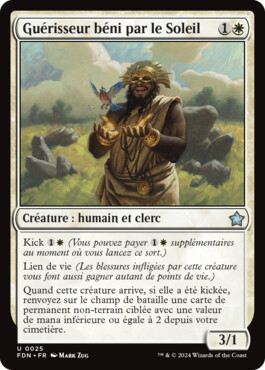 Guérisseur béni par le Soleil - Fondations de Magic: The Gathering