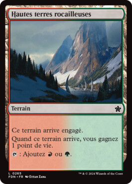 Hautes terres rocailleuses - Fondations de Magic: The Gathering