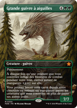 Grande guivre à aiguilles - Fondations de Magic: The Gathering