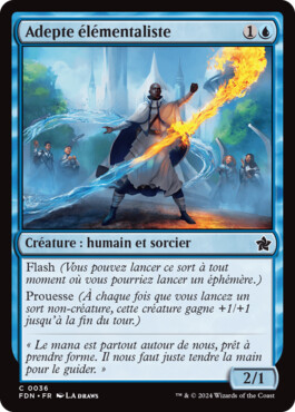 Adepte élémentaliste - Fondations de Magic: The Gathering