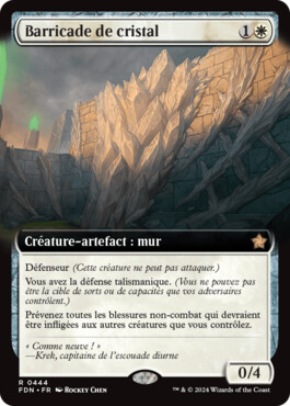 Barricade de cristal - Fondations de Magic: The Gathering