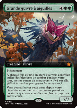 Grande guivre à aiguilles - Fondations de Magic: The Gathering