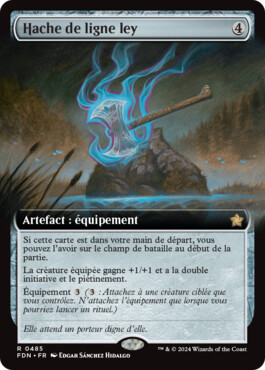 Hache de ligne ley - Fondations de Magic: The Gathering