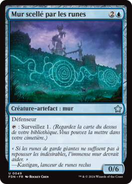 Mur scellé par les runes - Fondations de Magic: The Gathering