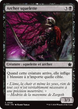 Archer squelette - Fondations de Magic: The Gathering