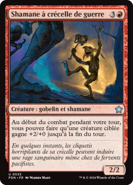 Shamane à crécelle de guerre - Fondations de Magic: The Gathering