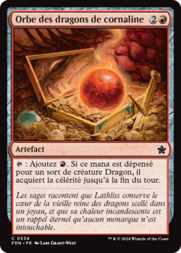 Orbe des dragons de cornaline - Fondations de Magic: The Gathering