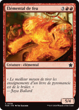 Élémental de feu - Fondations de Magic: The Gathering