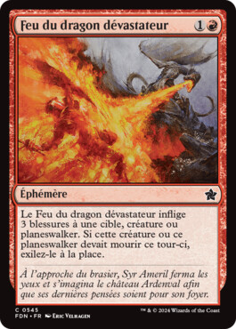 Feu du dragon dévastateur - Fondations de Magic: The Gathering