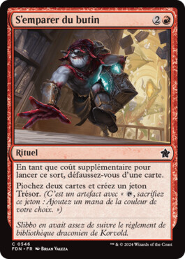 S'emparer du butin - Fondations de Magic: The Gathering