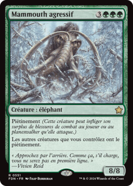 Mammouth agressif - Fondations de Magic: The Gathering