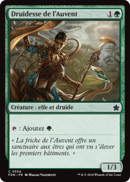 Druidesse de l'Auvent - Fondations de Magic: The Gathering