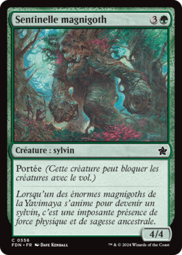 Sentinelle magnigoth - Fondations de Magic: The Gathering