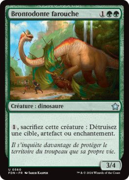 Brontodonte farouche - Fondations de Magic: The Gathering