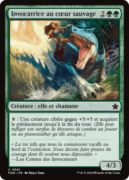 Invocatrice au cœur sauvage - Fondations de Magic: The Gathering