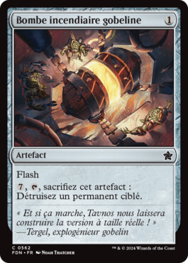 Bombe incendiaire gobeline - Fondations de Magic: The Gathering