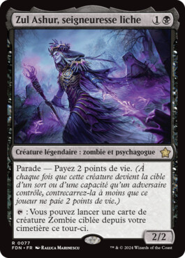 Zul Ashur, seigneuresse liche - Fondations de Magic: The Gathering