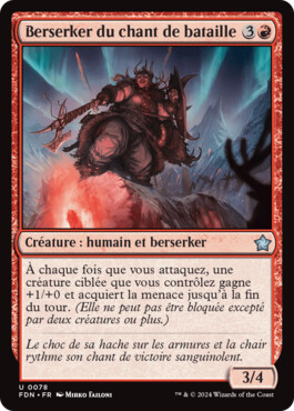 Berserker du chant de bataille - Fondations de Magic: The Gathering