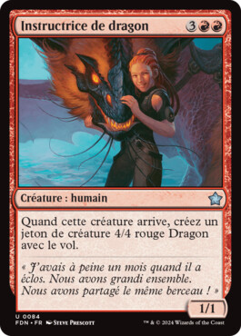 Instructrice de dragon - Fondations de Magic: The Gathering