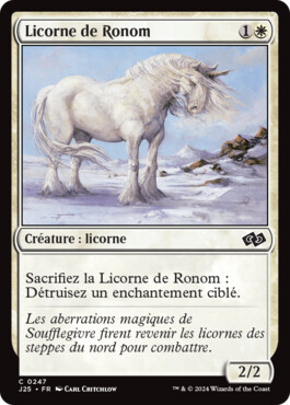 Licorne de Ronom - Jumpstart Fondations