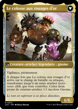 Le colosse aux rouages d'or - Les cavernes oubliées d'Ixalan Commander