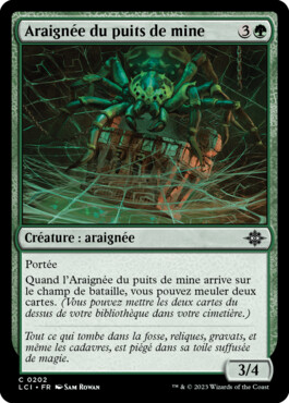 Araignée du puits de mine - Les cavernes oubliées d'Ixalan