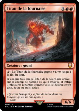 Titan de la fournaise - Le Seigneur des Anneaux : chroniques de la Terre du Milieu Commander