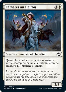 Cathares au clairon - Innistrad : Chasse de Minuit