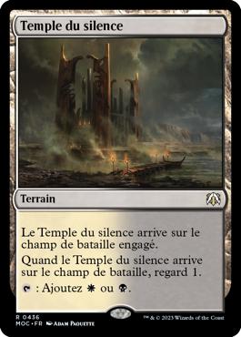Temple du silence - L'invasion des machines Commander