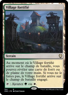 Village fortifié - Tous Phyrexians Commander