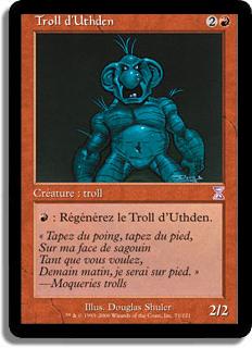 Troll d'Uthden - Spirale Temporelle (cartes décalées dans le temps)