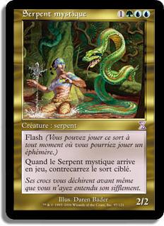 Serpent mystique - Spirale Temporelle (cartes décalées dans le temps)