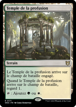 Temple de la profusion - Les friches d'Eldraine Commander