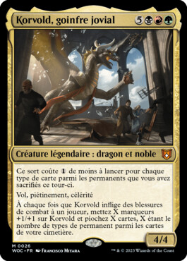 Korvold, goinfre jovial - Les friches d'Eldraine Commander