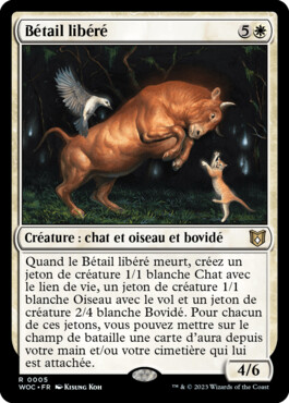 Bétail libéré - Les friches d'Eldraine Commander