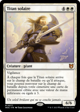 Titan solaire - Les friches d'Eldraine Commander