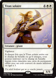 Titan solaire - Commander 2015