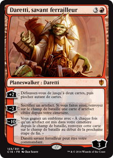 Daretti, savant ferrailleur - Commander 2016