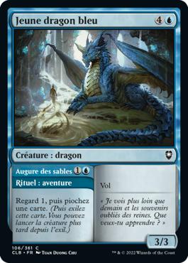 Jeune dragon bleu - Commander Légendes : la bataille de la Porte de Baldur