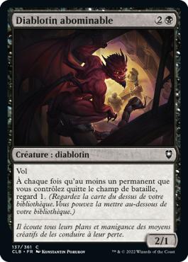 Diablotin abominable - Commander Légendes : la bataille de la Porte de Baldur