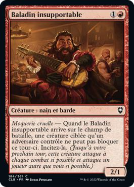Baladin insupportable - Commander Légendes : la bataille de la Porte de Baldur